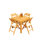 Surfliner Outdoor 5 - Piece Teak Dining Set
