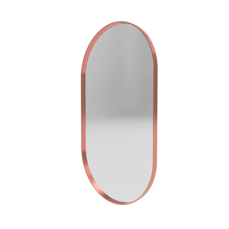 Miroir de salle de bain Jerhonda, Or rose