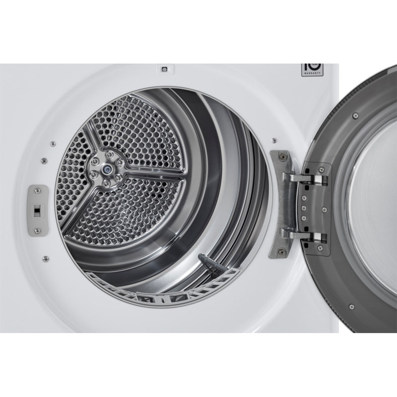 4.2 Cu.ft. White Smart Stackable Front Load Dryer with Steam