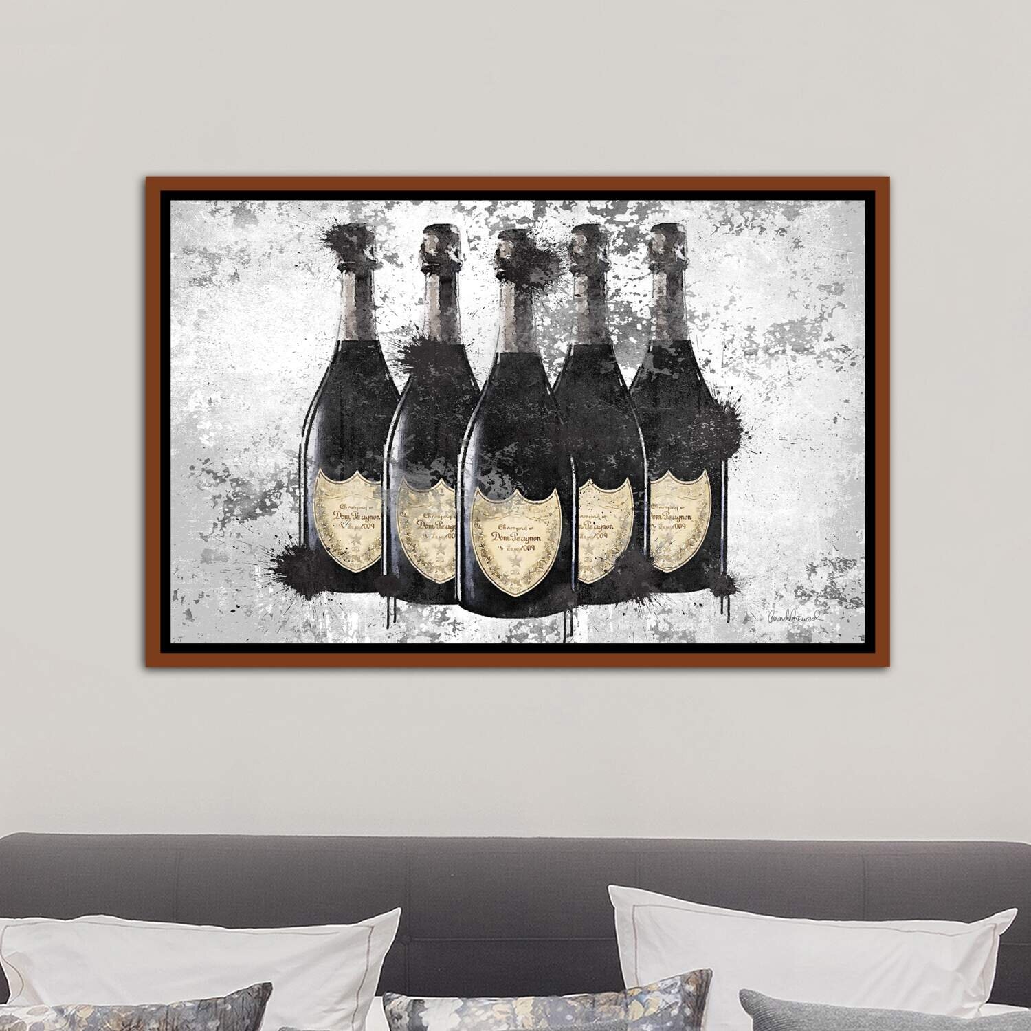 Champagne II Canvas Print by Amanda Greenwood