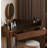 Contemporary Solid Wood Bedroom Vanity Table Durable Sintered Stone Countertop