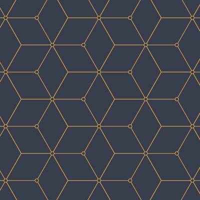Hexagon Geometric Wallpaper Roll by Jamie Graney