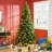 7.5' Tall Prelit Christmas Tree Douglas Fir Artificial Christmas Tree with Realistic Branches, Green