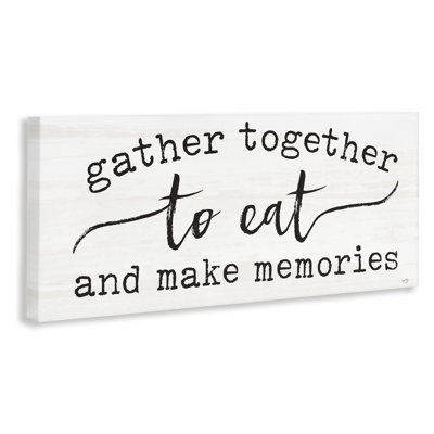 Gather Together Eat & Memories Canvas, design by Lux + Me Designs