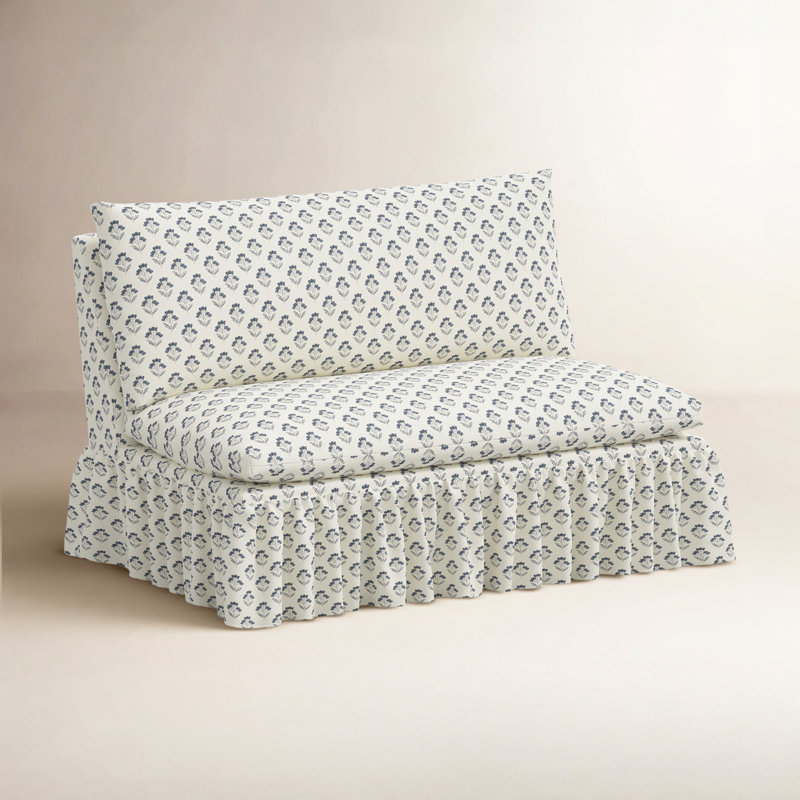 Canapé Stoffer Home x Fabric and Co. Thelma, Bleu Francie
