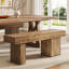 47" Solid Wood Bench, Farmhouse Entryway Bench-251376460