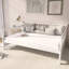 Lit de jour blanc avec pieds de soutien-2116137375