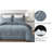 Washed Microfiber Bedding Honeycomb Comforter Set-81915326-81915324