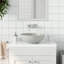 Metro Lane Branko 41mm L x 41mm W Grey Ceramic Circular Sink