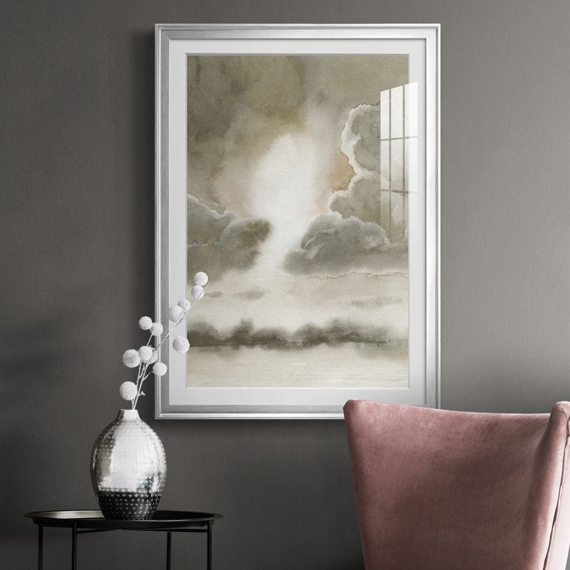 Sépia ciel I - impression, Argent, H 30,5 po x l 22,5 po x P 1 po