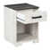 Carnforth 1 - Drawer Nightstand in Whitewash/Rustic Grey