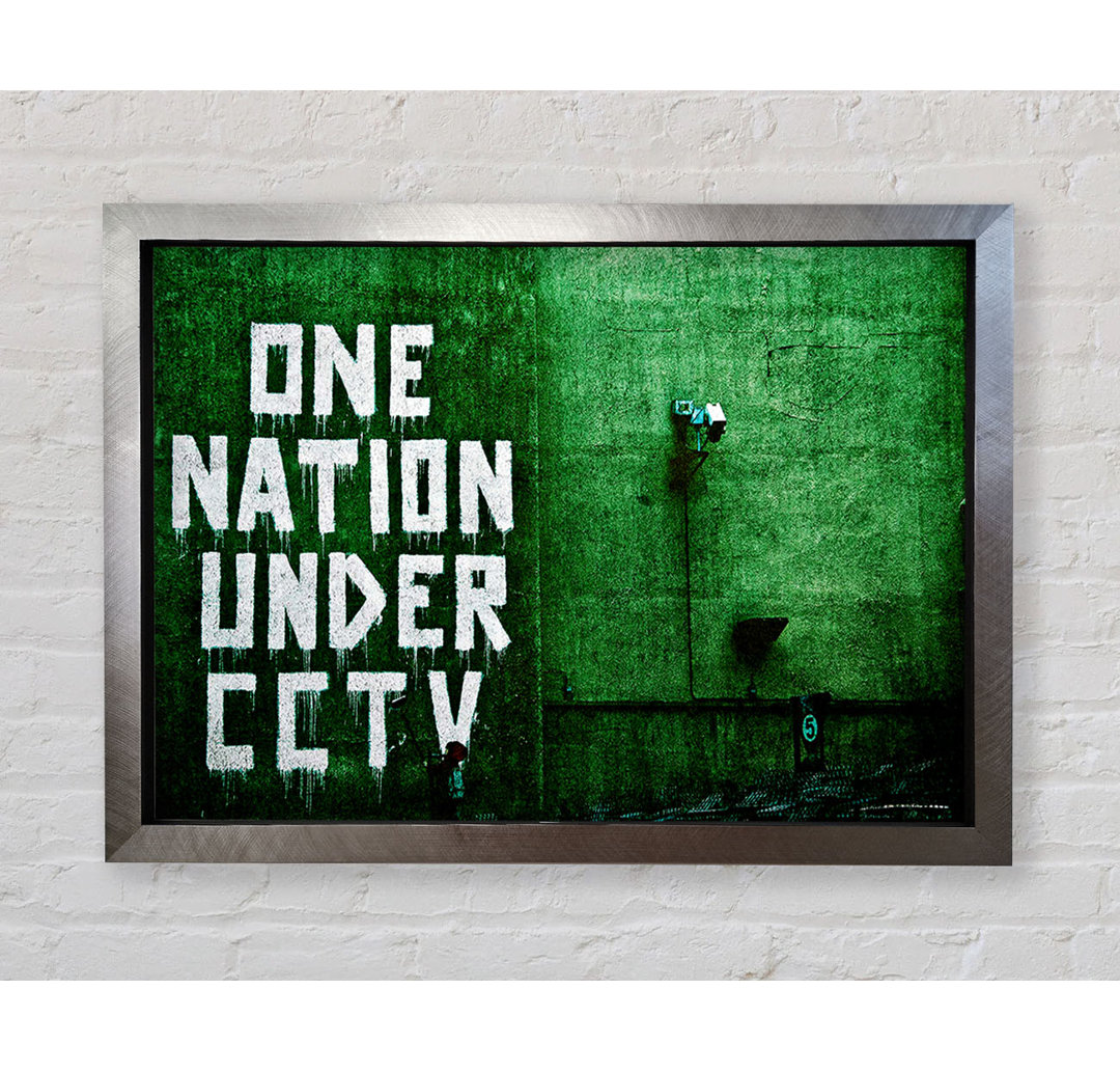 One Nation Under Cctv Green - Drucken