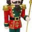 Soldat de Casse-Noisette rouge traditionnel pré-illuminé de 1,13 m de hauteur, avec sceptre et minuteur-924134700