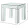 Nevels Mirrored Glass Top End Table