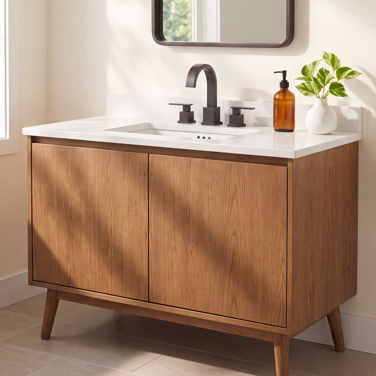 Vero Widespread Bathroom Faucet with Drain, Oil Rubbed Bronze