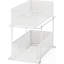 2-Tier Sliding Cabinet Basket Organizer Drawer