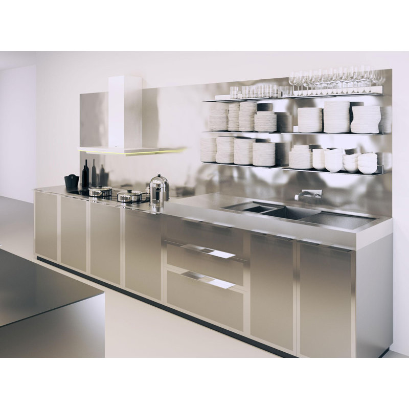 Defford 2 Piece Stainless Steel Floating Shelf