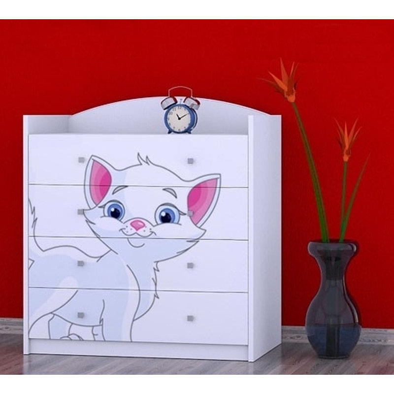 Nickelson Kids 4 - Drawer Chest, White