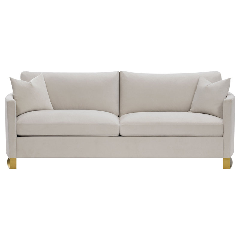 Ensemble de canapé rembourré de style moderne Mid-Century pour le salon, 5, Beige