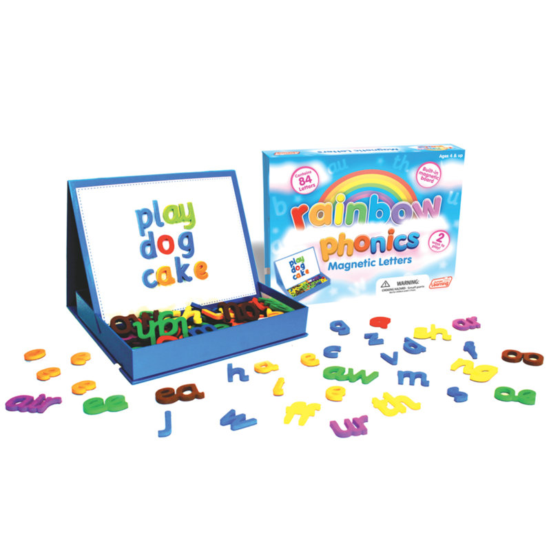 Rainbow Phonics lettres magnétiques et tableau magnétique intégré