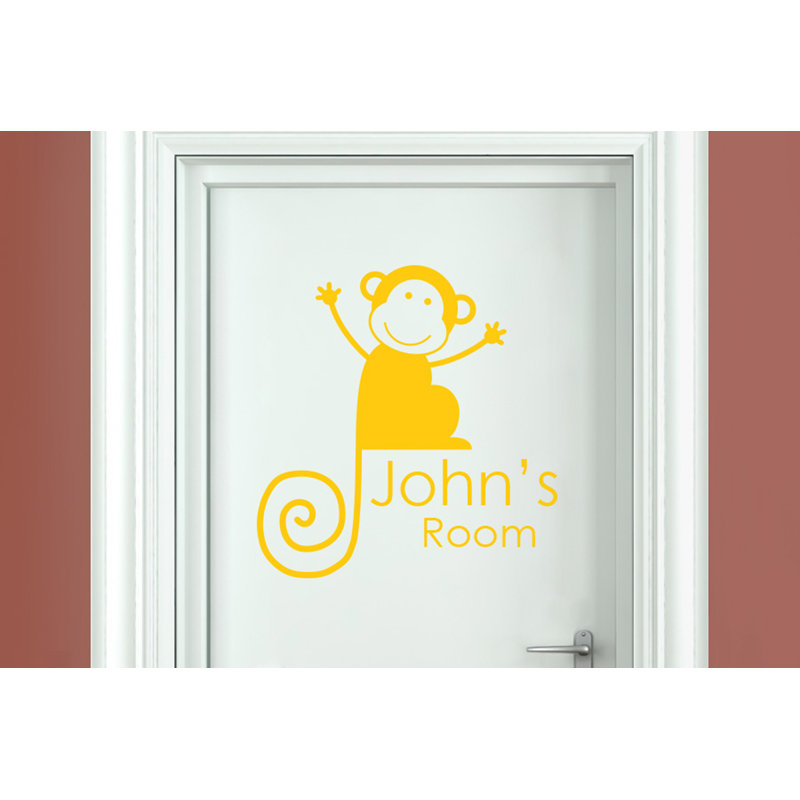 Animals Wall Decal, Dark Yellow