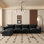 Canapé modulaire rembourré en tissu 4 pièces Minarik