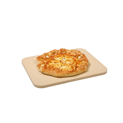 Pizza Stone for Oven and Grill - 15x12 Inch Heavy Duty Cordierite Baking Stone for Crispy Crust Pizza, Bread, Pie and More - Indoor Outdoor Rectangular Pan for Grill, Smoker, Oven Use
