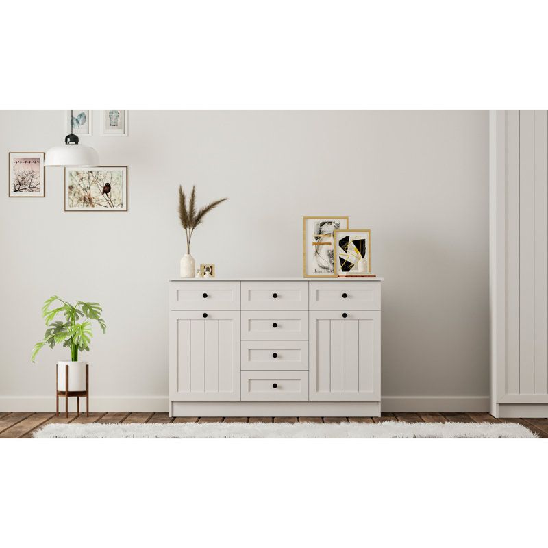 Pittston 130Cm Wide 6 Drawer