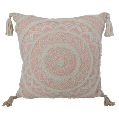 Tassels Cotton Throw Pillow