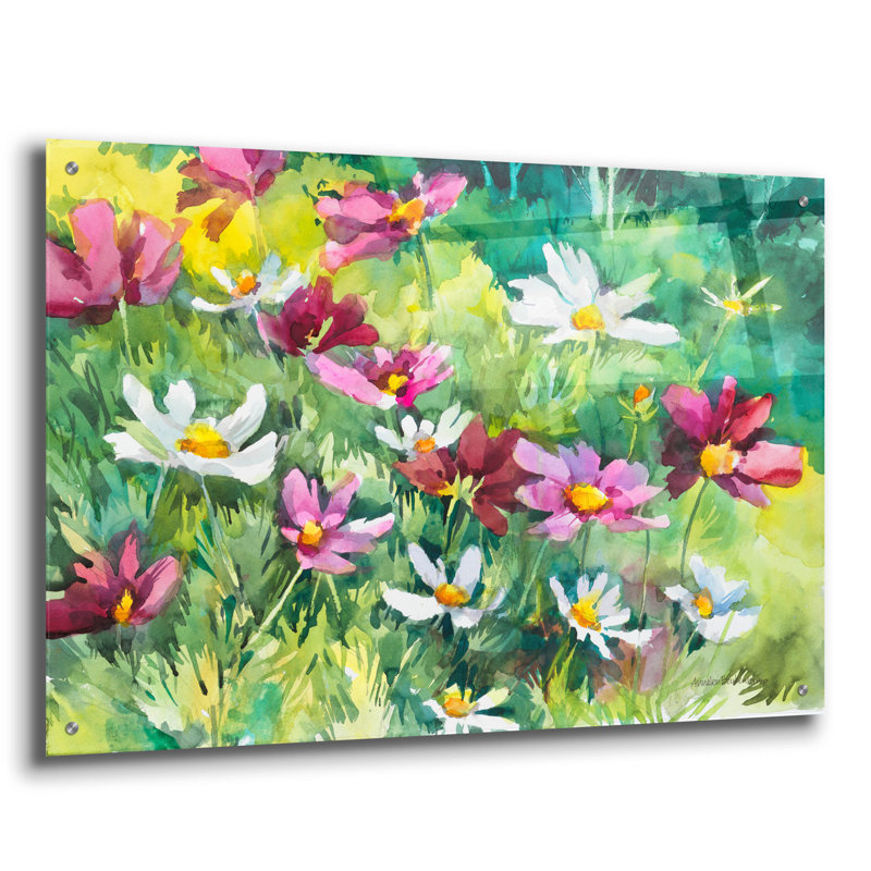 «Cosmos Corner» par Annelein Beukenkamp, art mural en verre acrylique, H 24 po x l 36 po x P 0,2 po