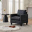 Fauteuil en similicuir 28,4 po