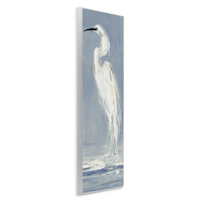 «Calm Egret Face to Left», art mural par Sally Swatland