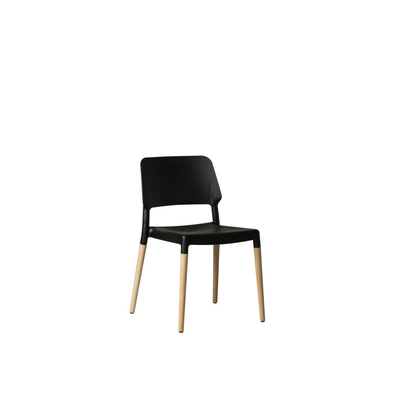 Belloch Chair, Black, Natural Beech Wood