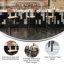 Tabouret de bar commercial en métal avec siège en bois et dossier Boomerang-812724835