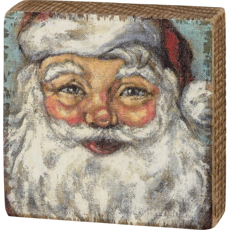  Panneau de Noël Santa Block