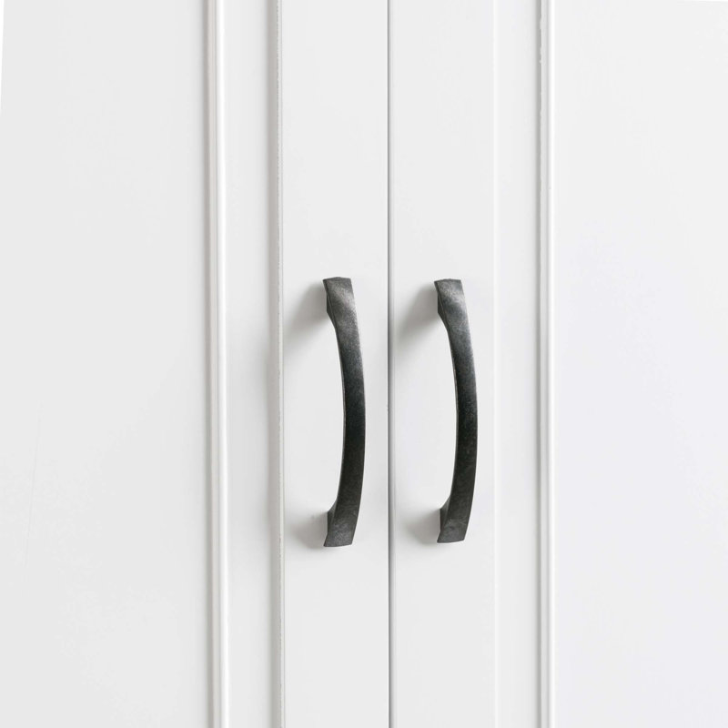 Dorry 72"H Bathroom Storage Cabinet with Adjustable Shelf and Drawer Multiple Storage Space Closet System, White