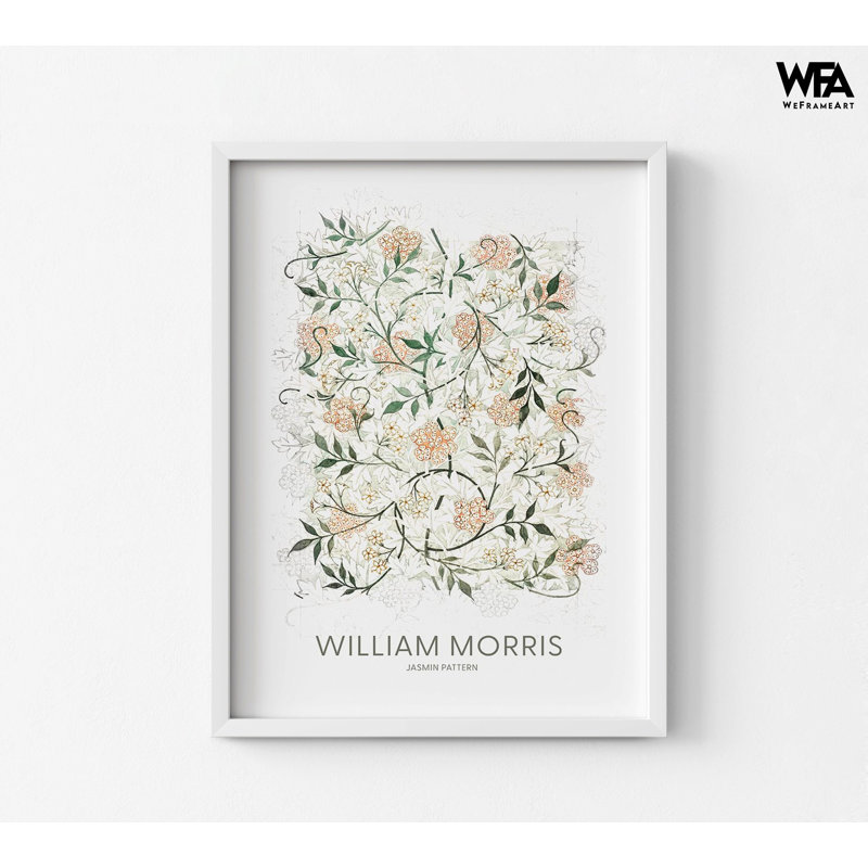 «Jasmine» par William Morris, impression d'affiche à motif floral, idée de cadeau de motif floral, grande affiche de jasmin, délicate décoration florale encadrée