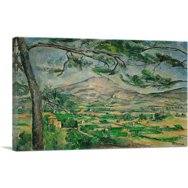 La montagne Sainte-Victoire, 1887 - impression, H 12 po x l 18 po x P 1,5 po