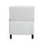 Chaise transitionnelle en chenille grise, rembourrage en mousse, garniture cloutée, assise inclinable confortable de 21,5 po, salon