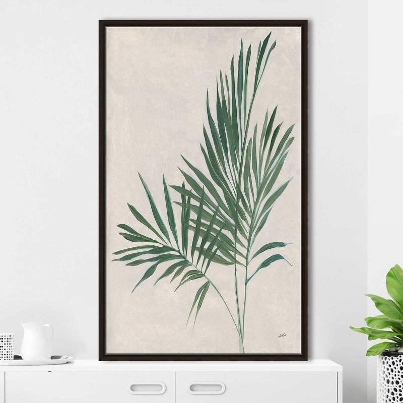 «Palm Botanical IV» par Julia Purinton - impression, Cadre flottant espresso, H 51,5 po x l 31,5 po x P 2 po