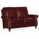 Reddish Leather Loveseat