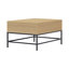 Table basse à quatre pieds avec plateau relevable et rangement