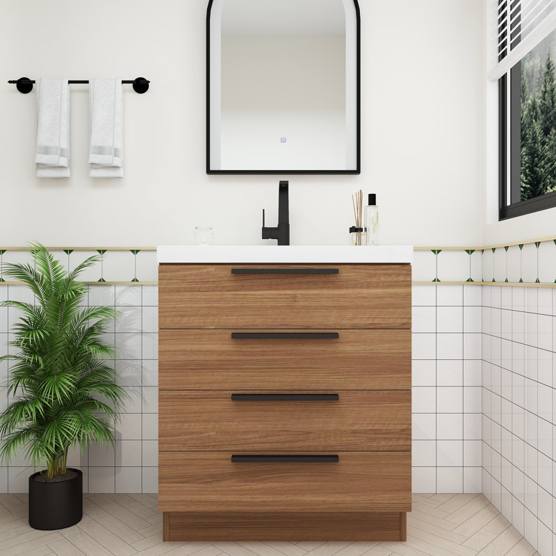 Meuble-lavabo autoportant Carla, 30", Palissandre