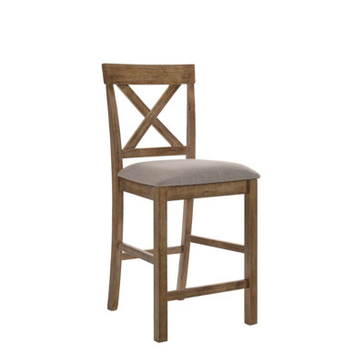 Haigh Upholstered Linen Counter Stool
