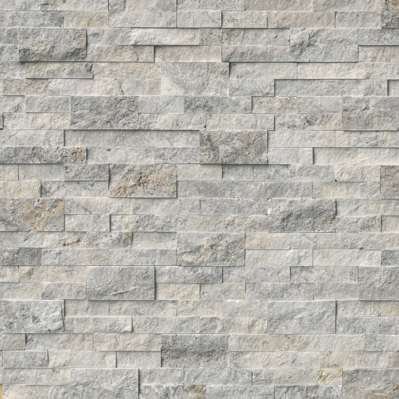 Stonecrest 6 in. x 18 in. Split Face Natural Stone Ledger Corner Wall Tile, Argento Way