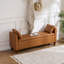 Banc de rangement rembourré 60 po avec accoudoirs Shaneta-2083502224-2082662920