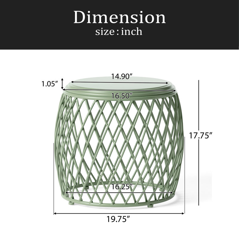 Table d'appoint 19,75, Vert