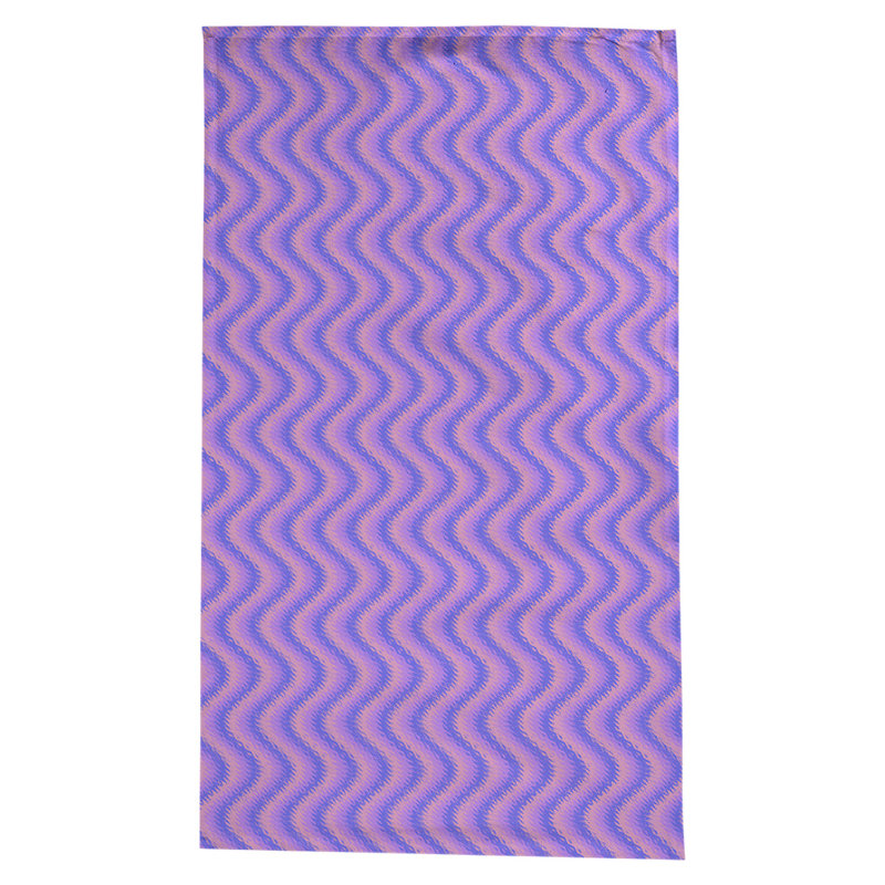 Nappe en coton à chevron 100% avicia, Rose, bleu et mauve