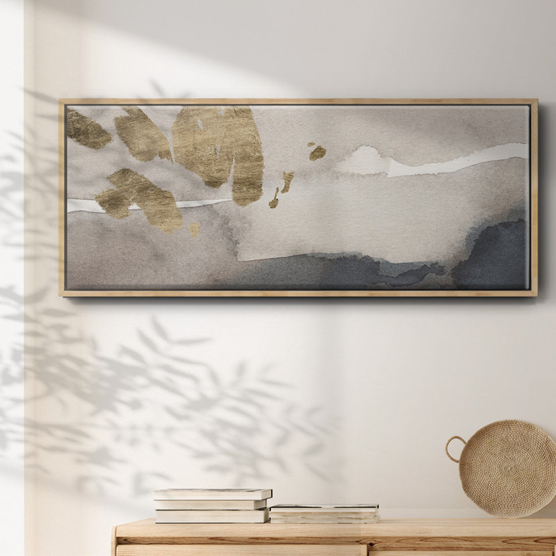 Aquarelle sur toile dorée III