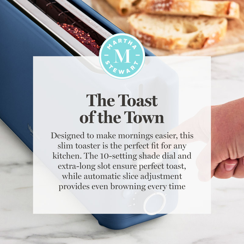 Grille-pain 2 tranches Martha Stewart, Indigo
